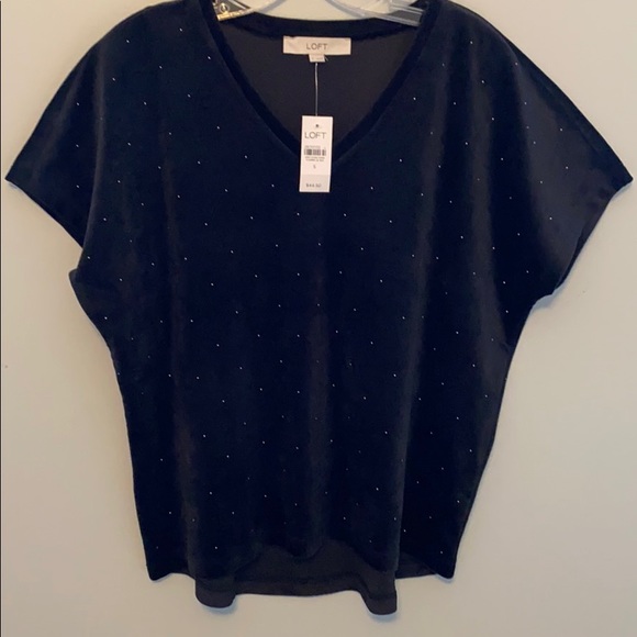 LOFT VELOUR SHORT SLEEVE TOP - Picture 8 of 15